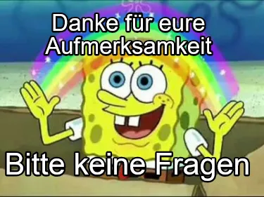 Danke für eure Aufmerksamkeit Bitte keine Fragen