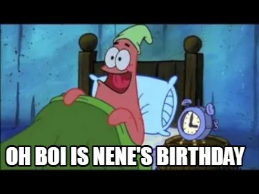 Oh boi is Nene's birthday