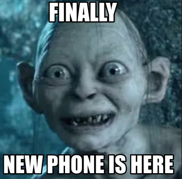 Finally New phone is here