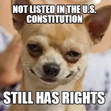 Not listed in the U.S. Constitution Still has rights