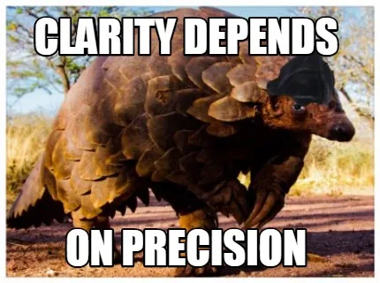 Funny clarity depends on precision