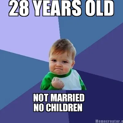 Funny 28 YEARS OLD NOT MARRIED NO CHILDREN