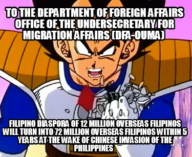 Funny To The Department of Foreign Affairs Office of the Undersecretary for Migration
