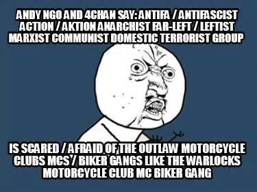 Andy Ngo and 4Chan Say: Antifa / Antifascist Action / Aktion Anarchist Far-Left