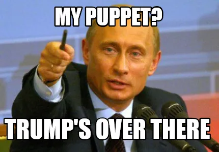 Funny My Puppet? Trump's over there