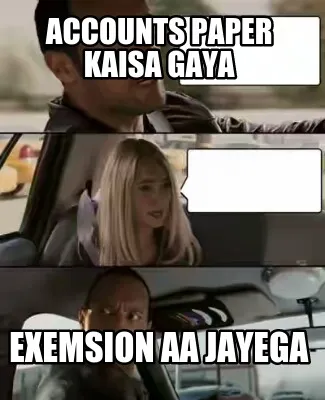 Funny Accounts paper kaisa gaya Exemsion aa jayega