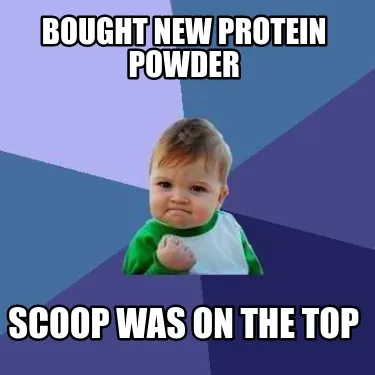 Bought new protein powder scoop was on the top