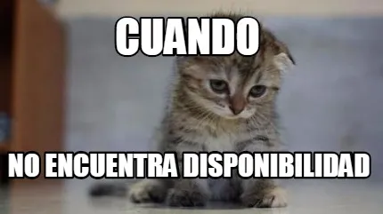 CUANDO NO ENCUENTRA DISPONIBILIDAD