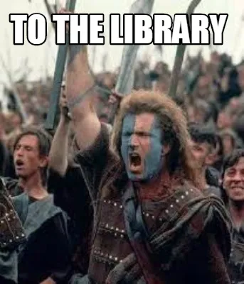 Funny To the Library