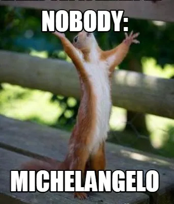 Funny nobody: Michelangelo