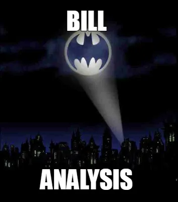 Bill Analysis