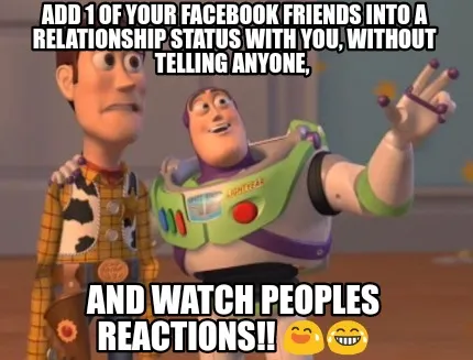 Funny Add 1 of your Facebook friends into a relationship status with you, without tell