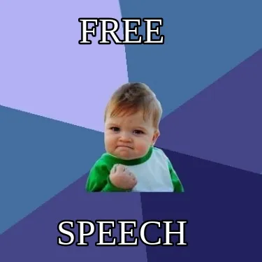 Funny free speech