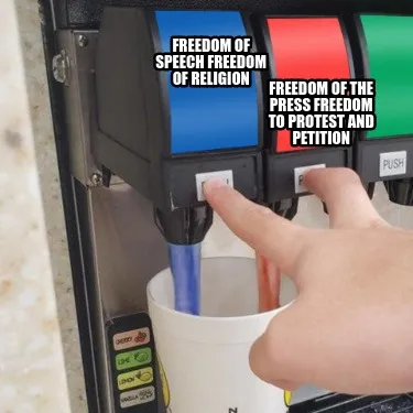 Freedom Of Speech Freedom Of Religion Freedom Of The Press Freedom To Protest An