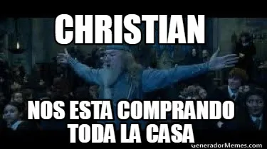 Christian Nos esta comprando toda la casa