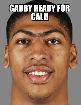 Gabby ready for Cali!