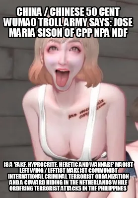 Funny China / Chinese 50 Cent Wumao Troll Army Says: Jose Maria Sison of CPP NPA NDF i