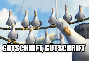 Gütschrift, Gütschrift