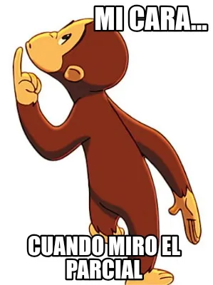 Funny Mi cara... Cuando miro el parcial