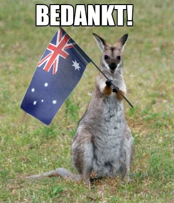 Funny BEDANKT!