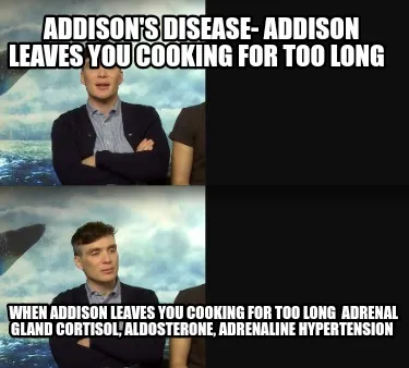 Addisons Disease Addison Leaves You Cooking For Too Long When Addison Leaves You