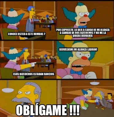 Conoce usted a este hombre ? Por supuesto, lo deje a cargo de mi alianza a cambi