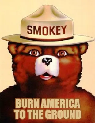 BURN AMERICA TO THE GROUND