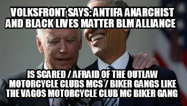 Volksfront Says Antifa Anarchist And Black Lives Matter Blm Alliance Is Scared A