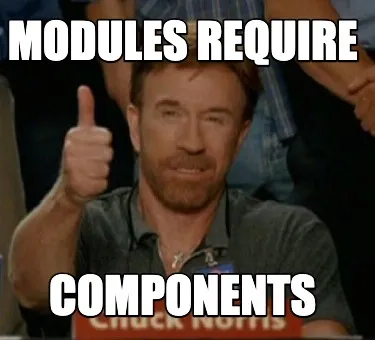 Funny MODULES REQUIRE COMPONENTS