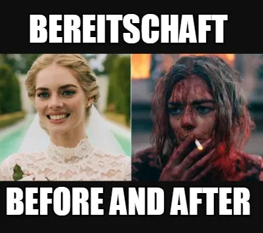 Bereitschaft Before and after