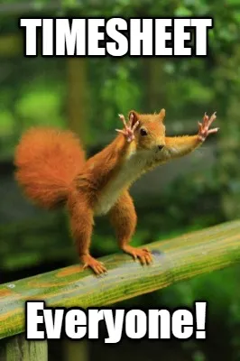 Funny timesheet Everyone!