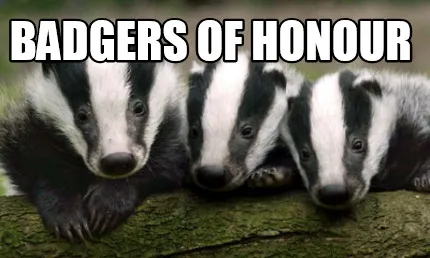 Funny Badgers of Honour