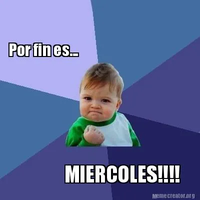 Funny Por fin es... MIERCOLES!!!!