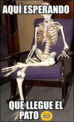 Aquí esperando Que llegue el Pato ????