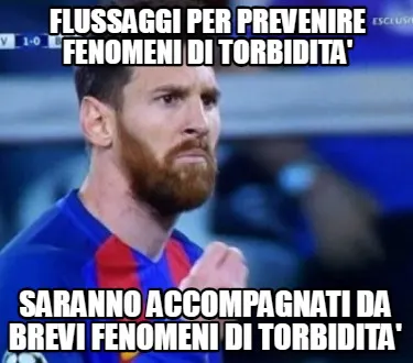 FLUSSAGGI PER PREVENIRE FENOMENI DI TORBIDITA' SARANNO ACCOMPAGNATI DA BREVI FEN