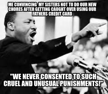 Funny me convincing my sisters not to do our new chores after getting caught over usi