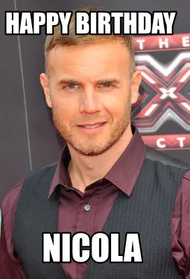 Happy birthday Nicola
