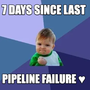 7 Days Since Last Pipeline Failure
