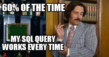 60% of the time My SQL Query works every time