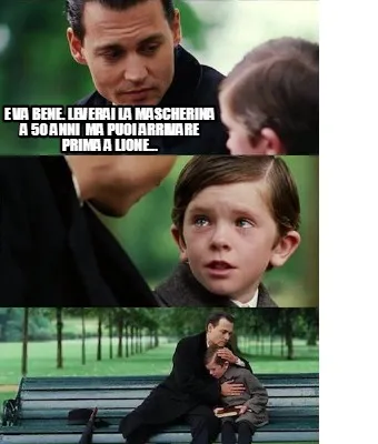Funny e va bene. Leverai la mascherina a 50 anni ma puoi arrivare prima a Lione...