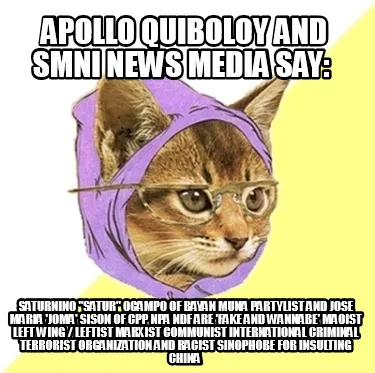 Apollo Quiboloy and SMNI News Media say: Saturnino "Satur" Ocampo of Bayan Muna