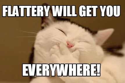 Funny flattery will get you everywhere!