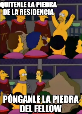 Funny Quitenle la piedra de la residencia Pónganle la piedra del fellow