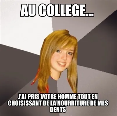 Funny Au College... j'ai pris votre homme tout en choisissant de la nourriture de mes