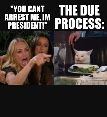 "you cant arrest me, im president!" the due process:
