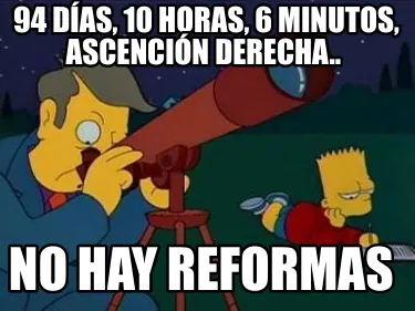 Funny 94 días, 10 horas, 6 minutos, ascención derecha.. No hay reformas