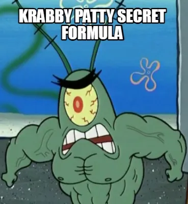 Krabby Patty Secret Formula