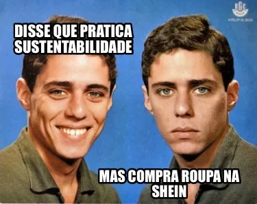Disse que pratica sustentabilidade mas compra roupa na shein