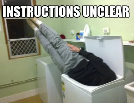 Funny Instructions unclear