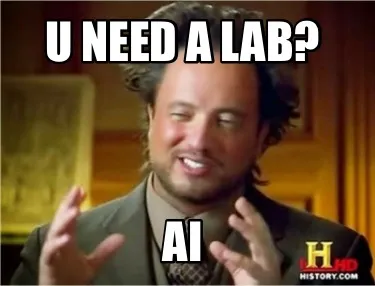 Funny U Need A Lab? AI